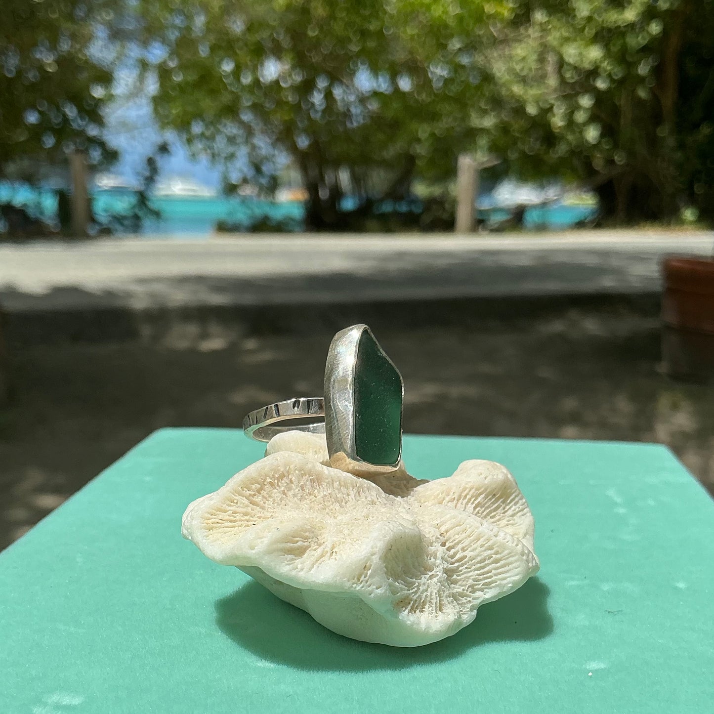 Mermaid Treasure Classic Sea Glass Ring