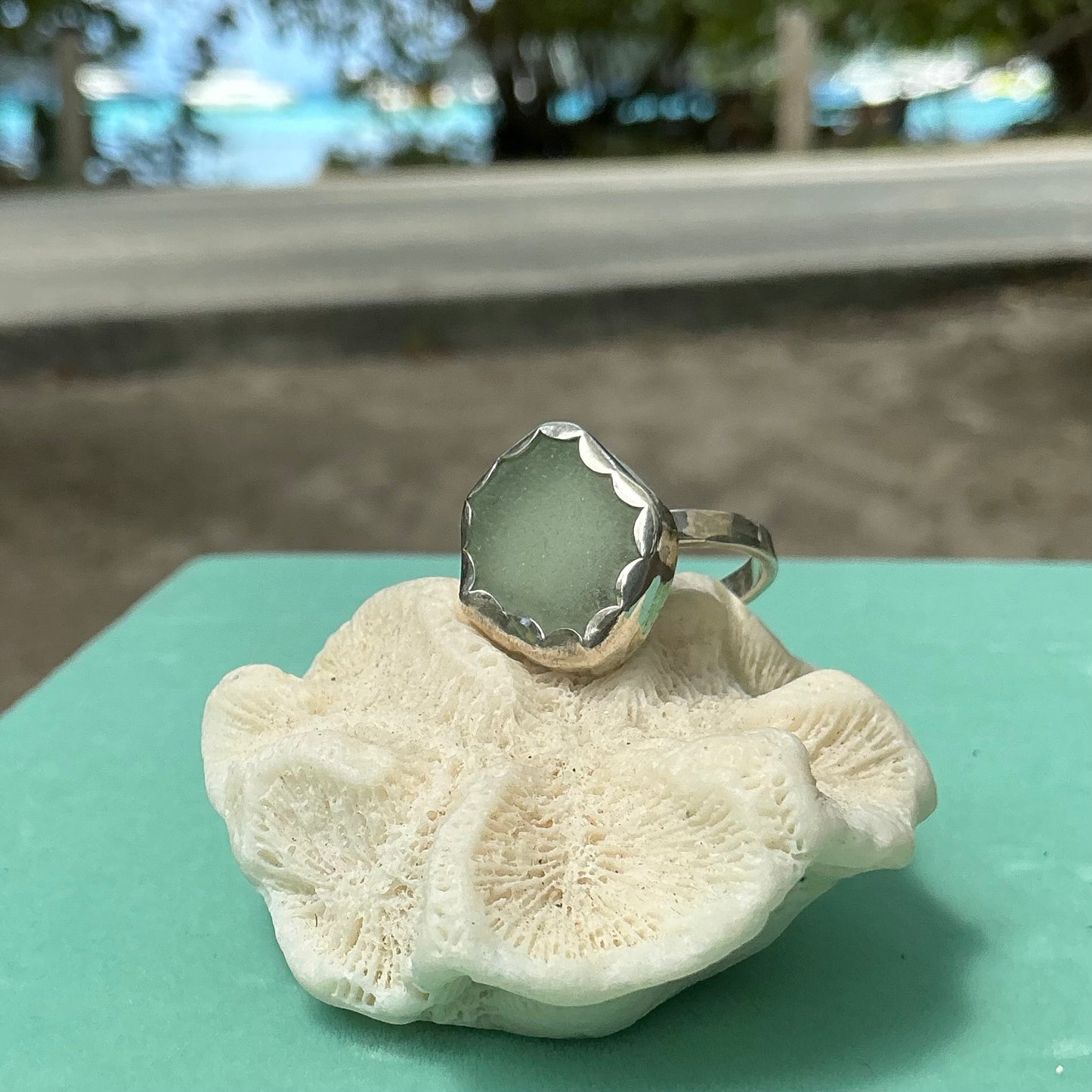 Mermaid Treasure Classic Sea Glass Ring