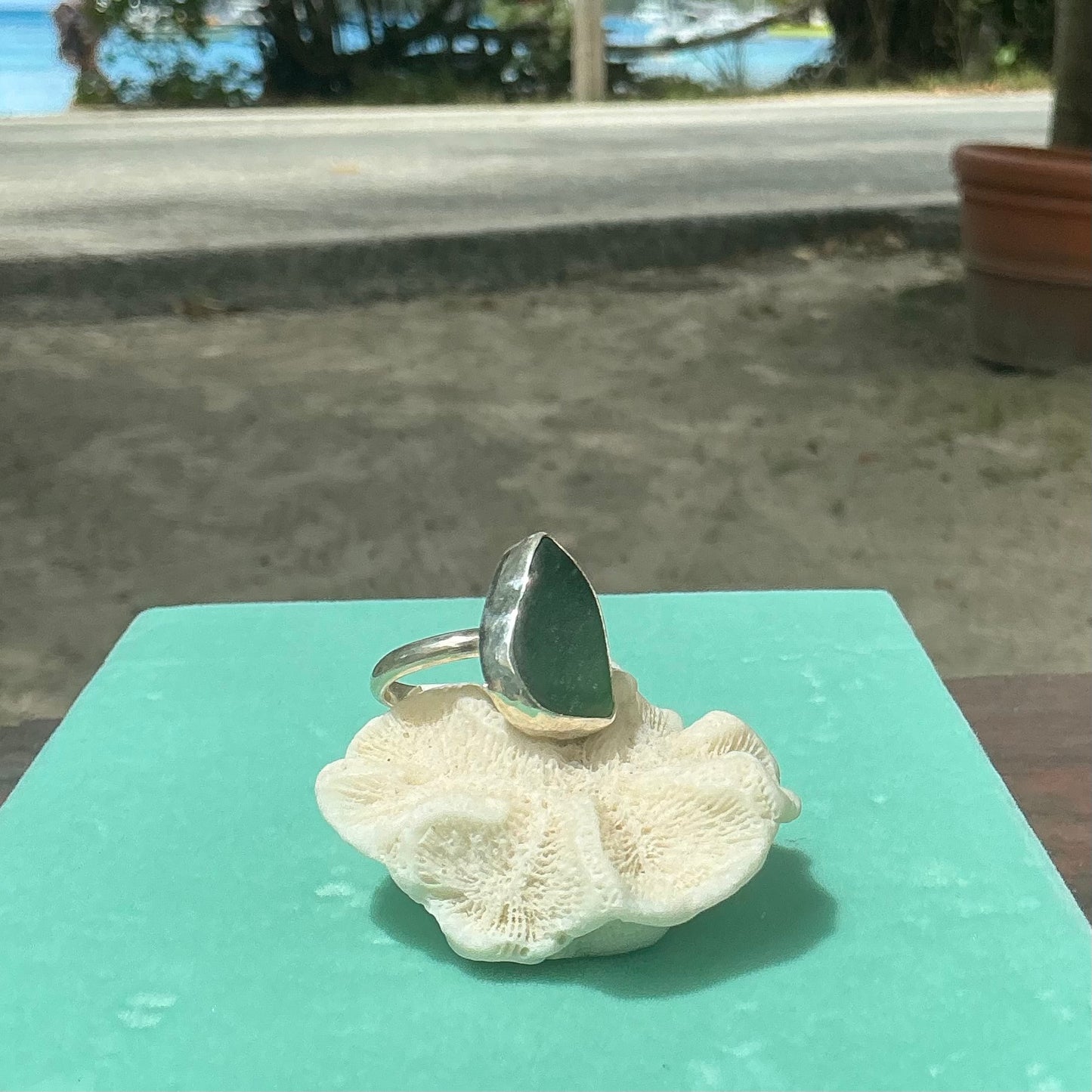 Mermaid Treasure Classic Sea Glass Ring