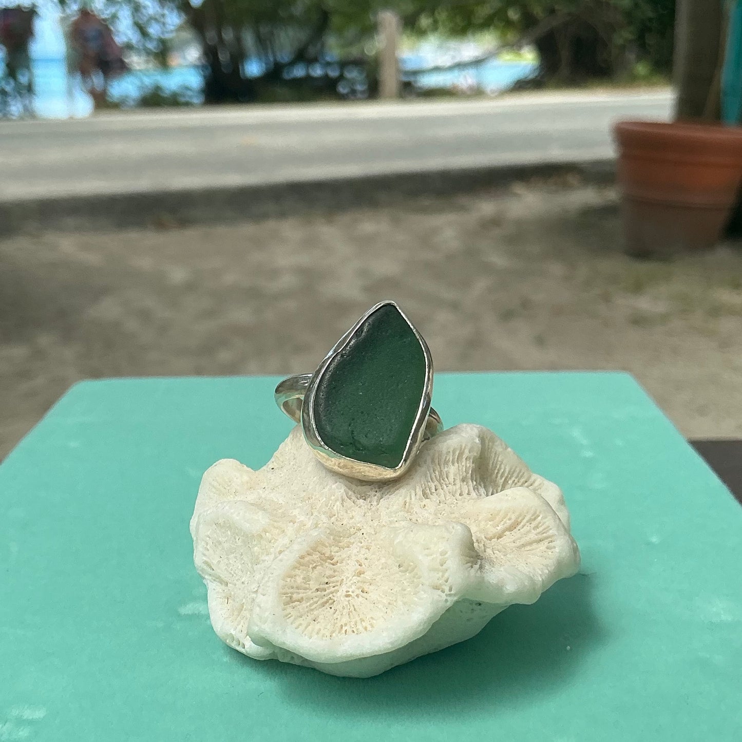 Mermaid Treasure Classic Sea Glass Ring