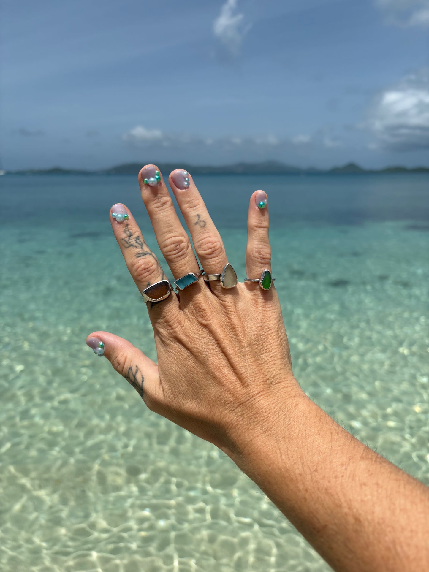 Mermaid Treasure Classic Sea Glass Ring