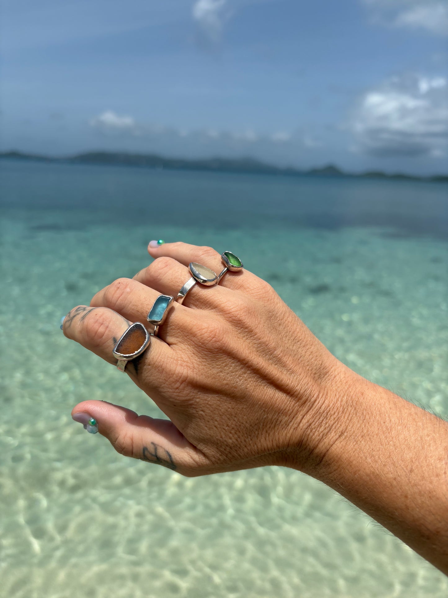 Mermaid Treasure Classic Sea Glass Ring