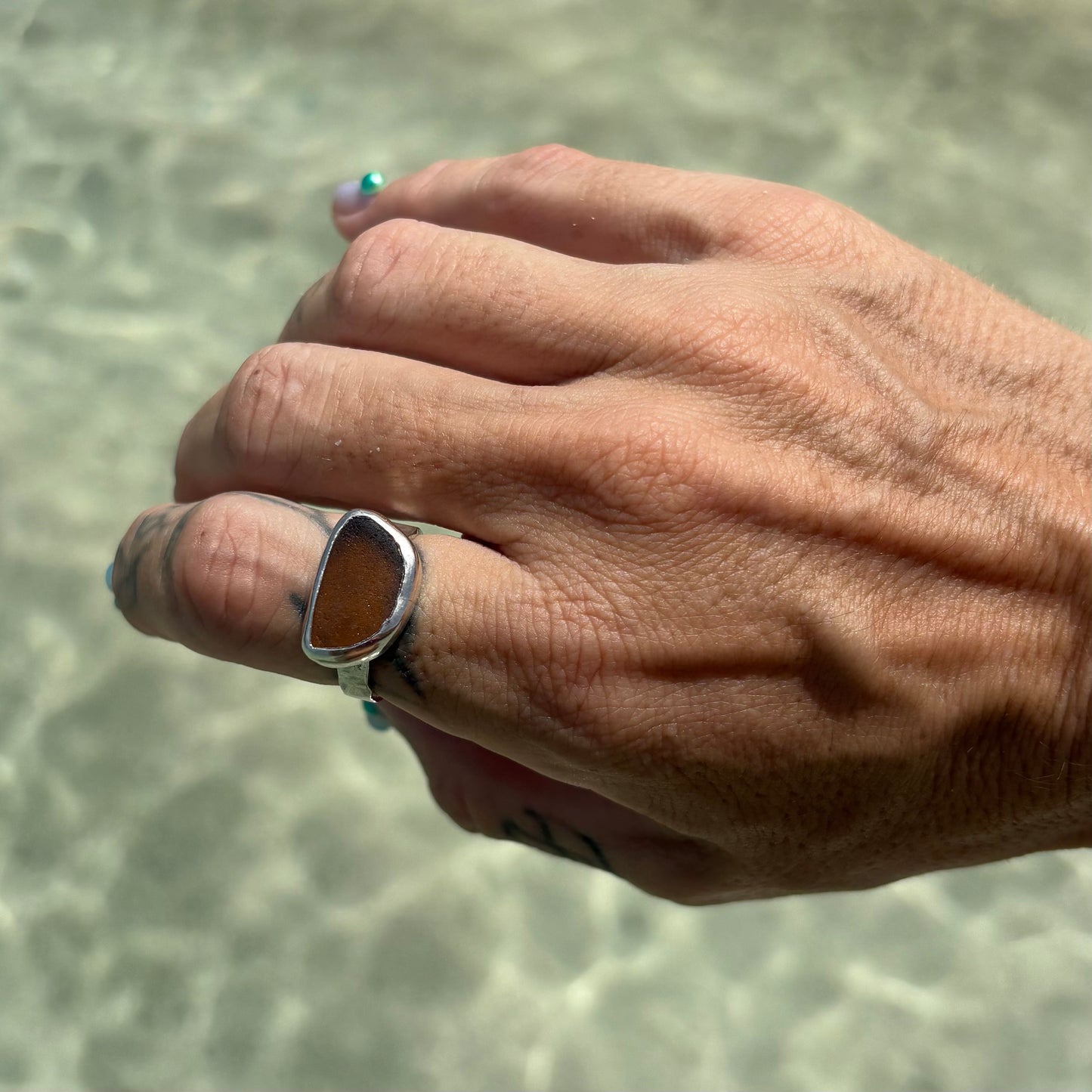 Mermaid Treasure Classic Sea Glass Ring
