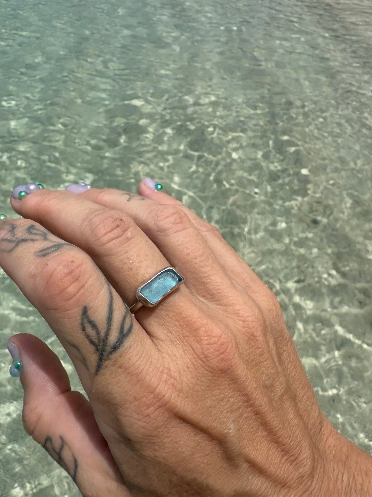 Mermaid Treasure Classic Sea Glass Ring