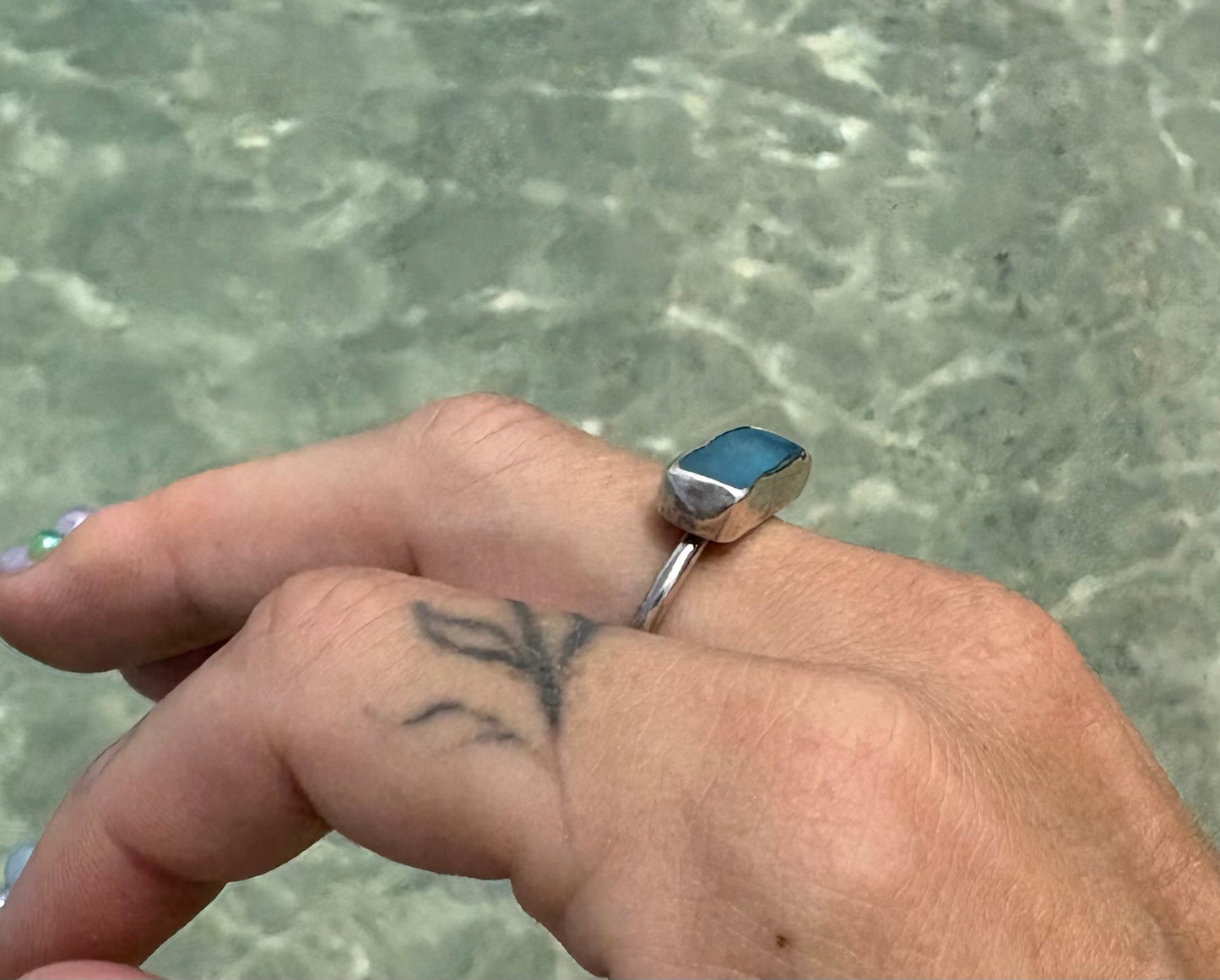 Mermaid Treasure Classic Sea Glass Ring