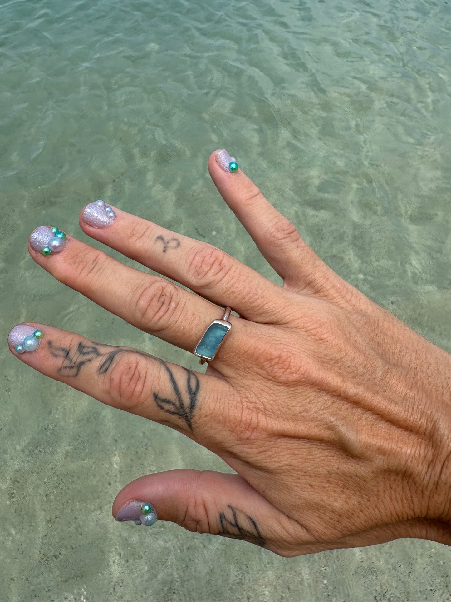 Mermaid Treasure Classic Sea Glass Ring