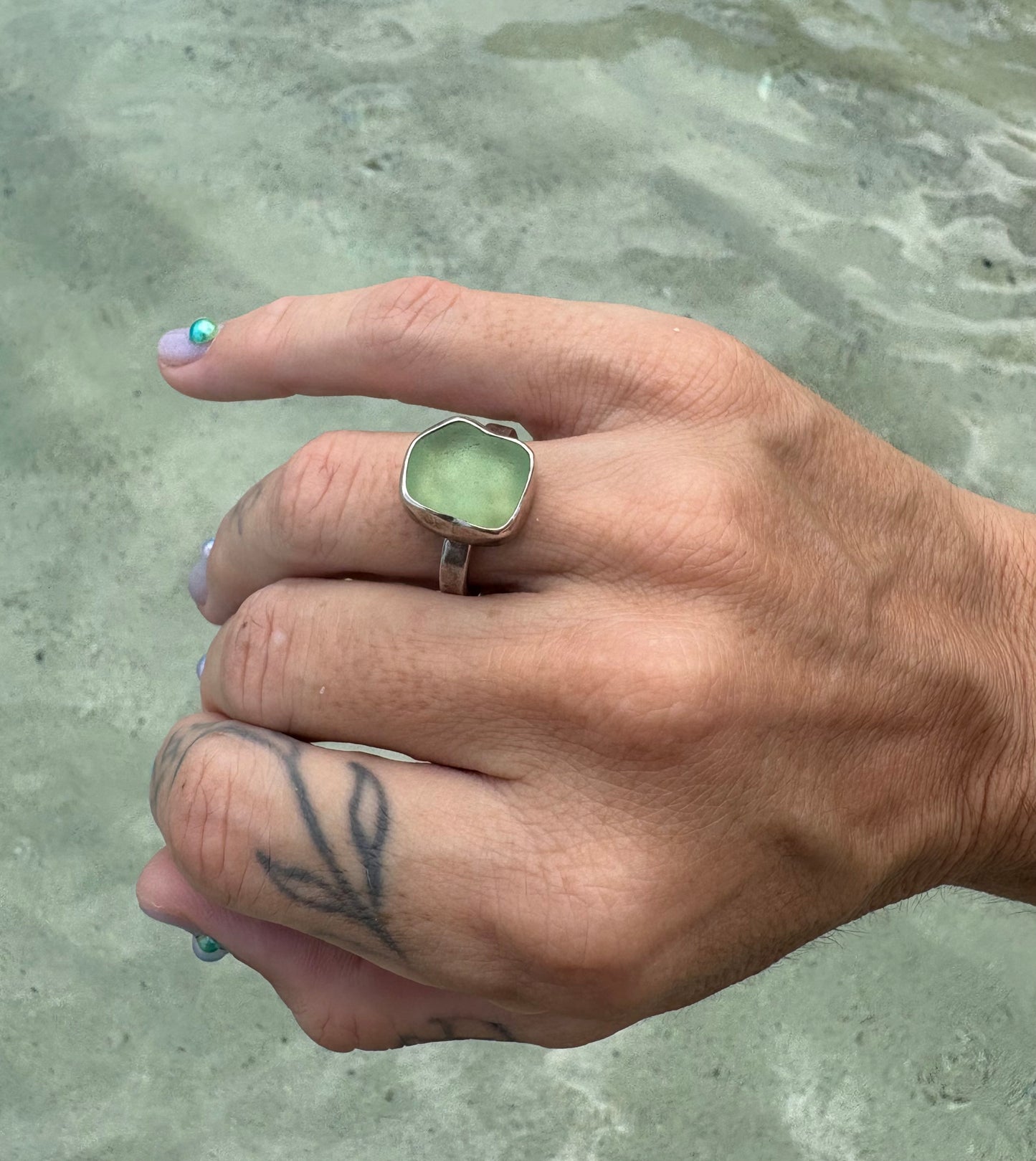 Mermaid Treasure Classic Sea Glass Ring