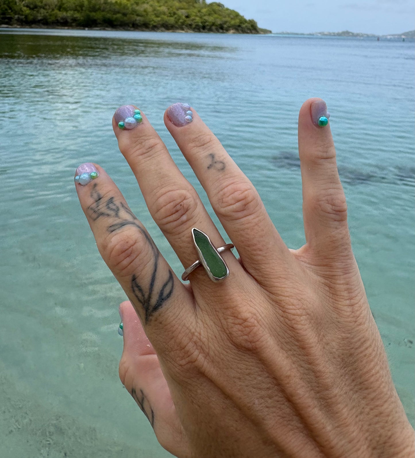 Mermaid Treasure Classic Sea Glass Ring