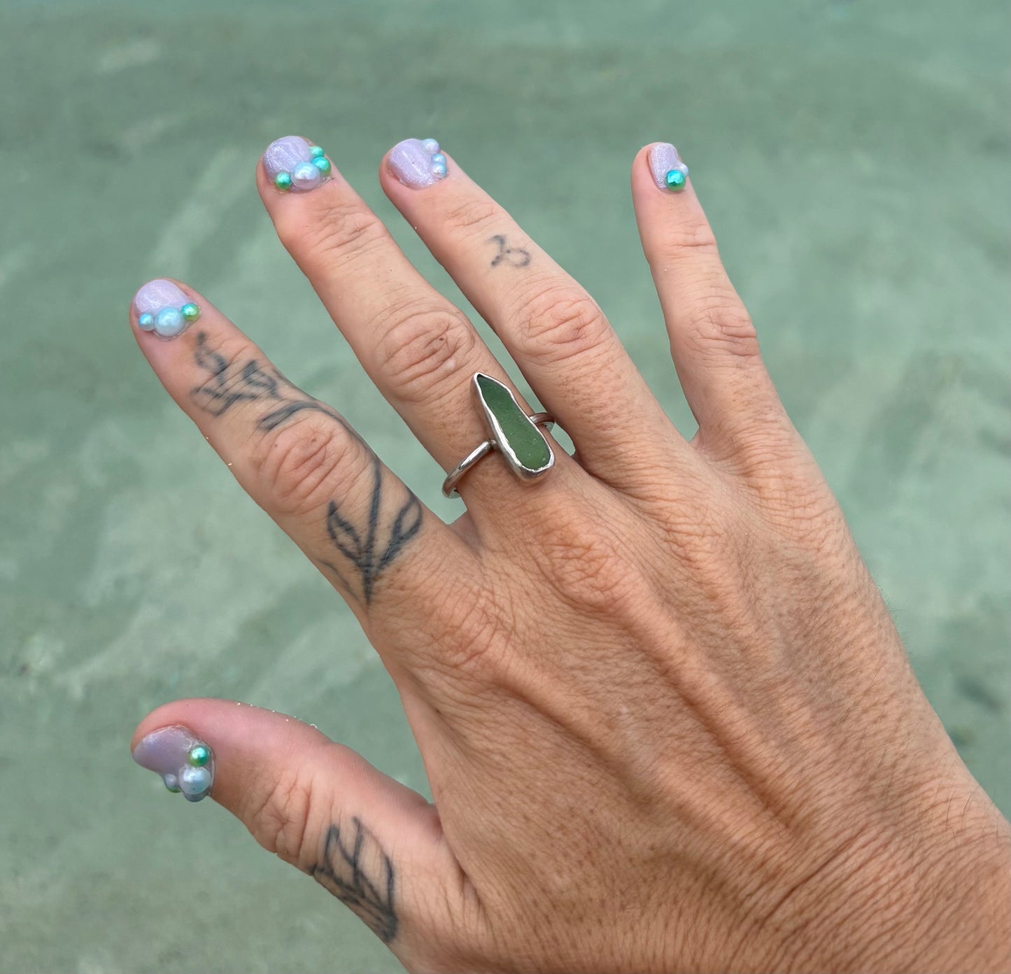 Mermaid Treasure Classic Sea Glass Ring