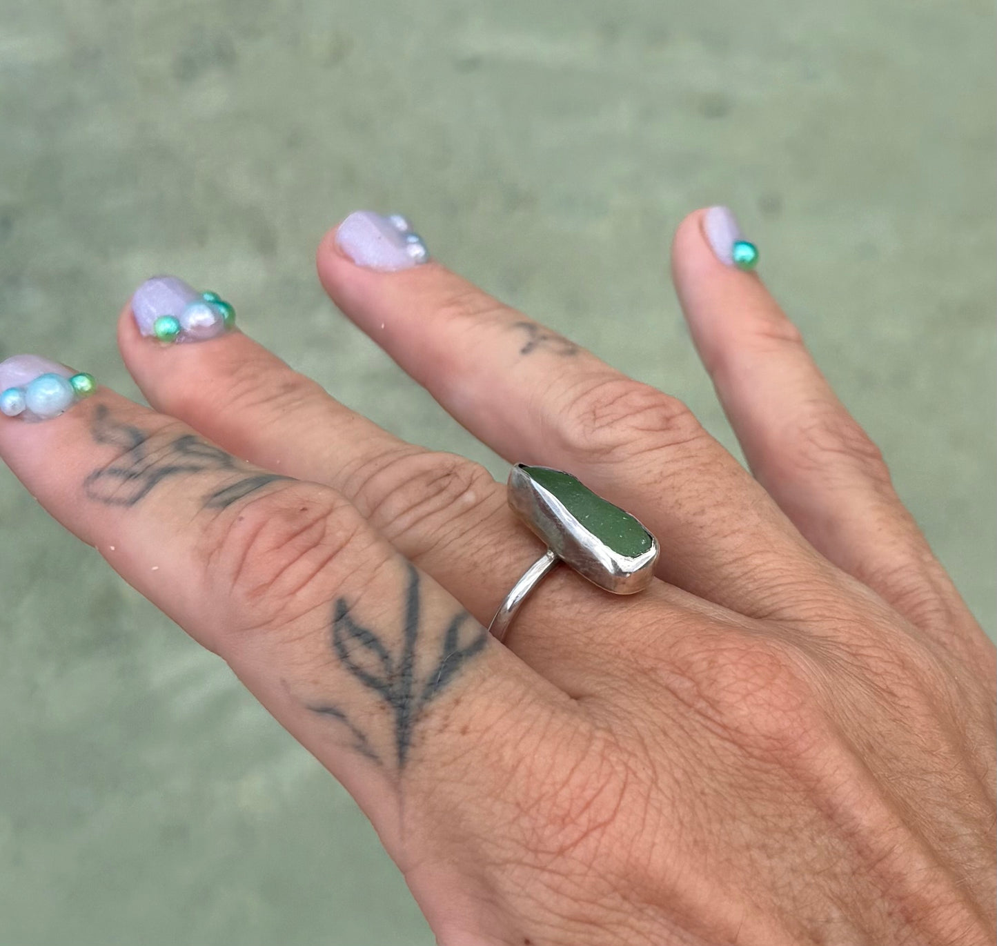 Mermaid Treasure Classic Sea Glass Ring