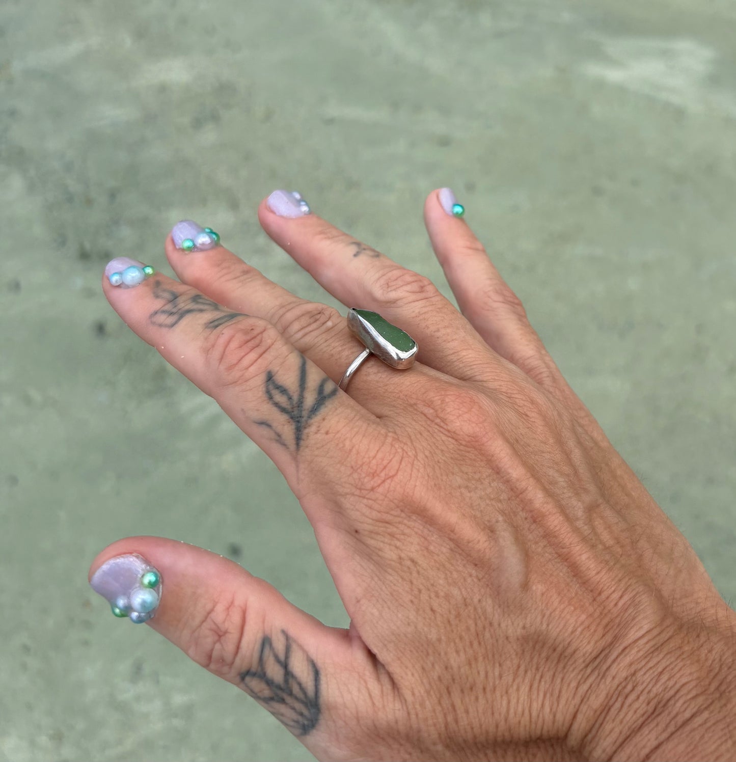Mermaid Treasure Classic Sea Glass Ring