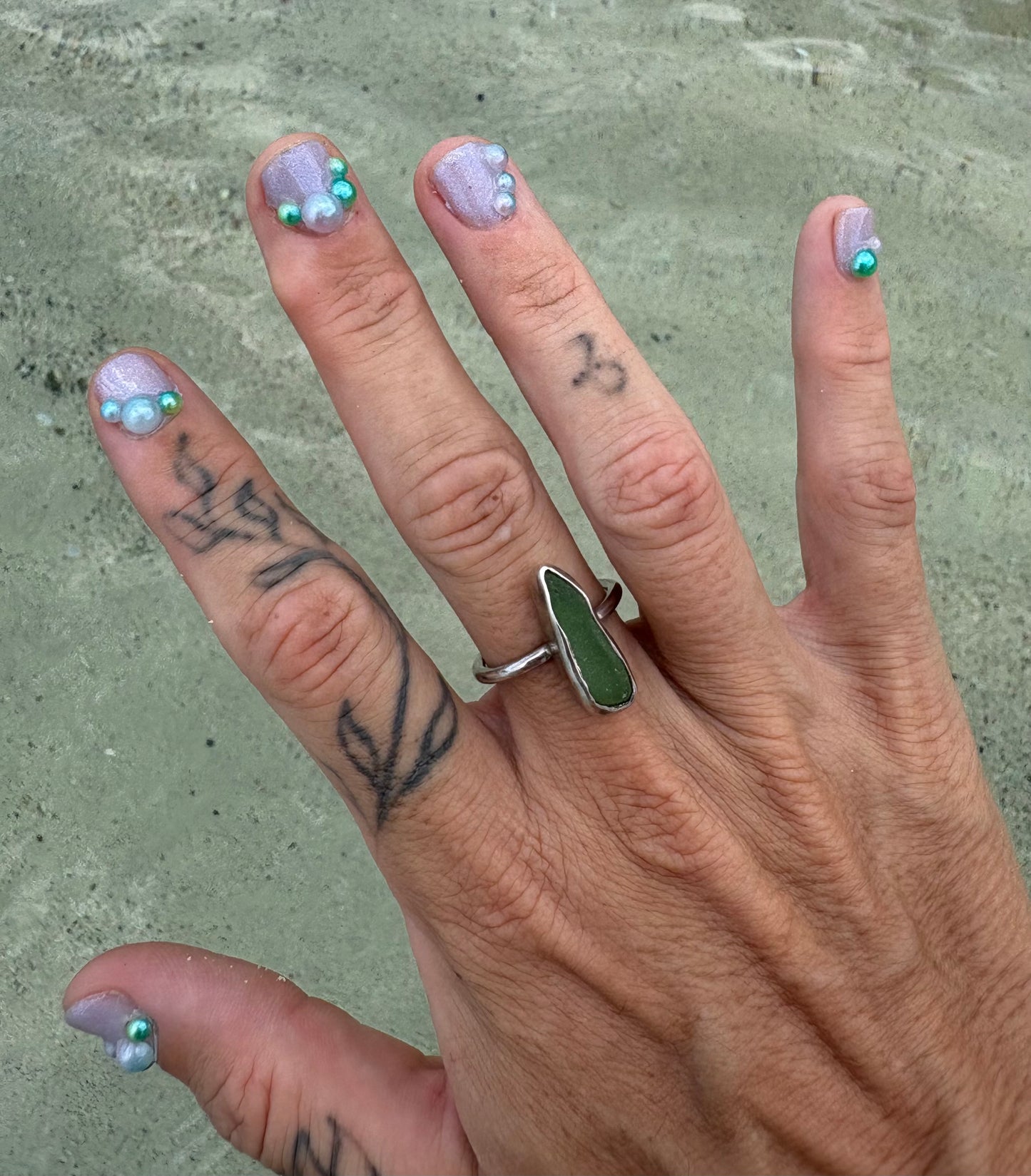 Mermaid Treasure Classic Sea Glass Ring