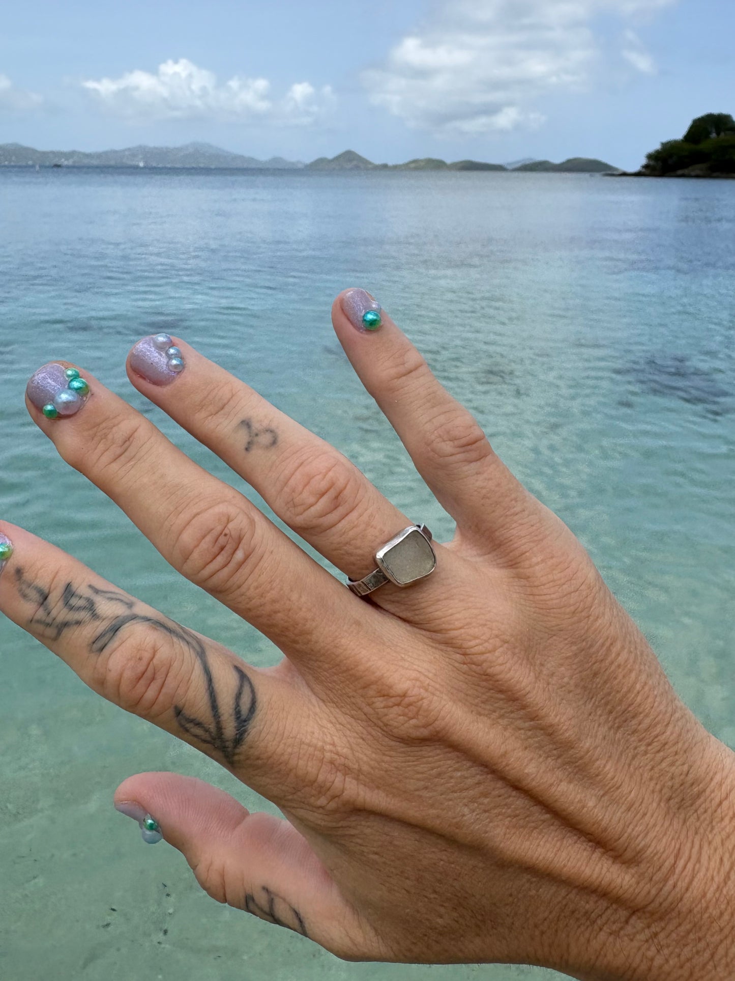 Mermaid Treasure Classic Sea Glass Ring