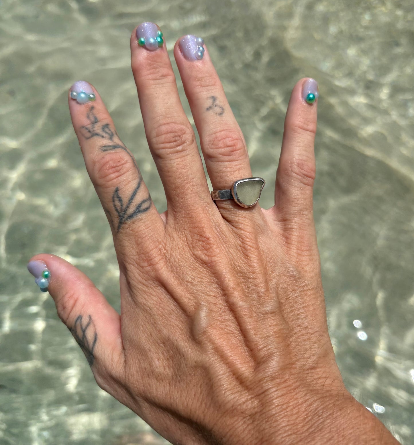 Mermaid Treasure Classic Sea Glass Ring