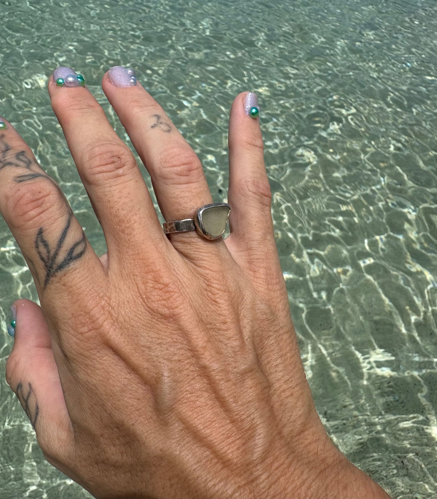 Mermaid Treasure Classic Sea Glass Ring