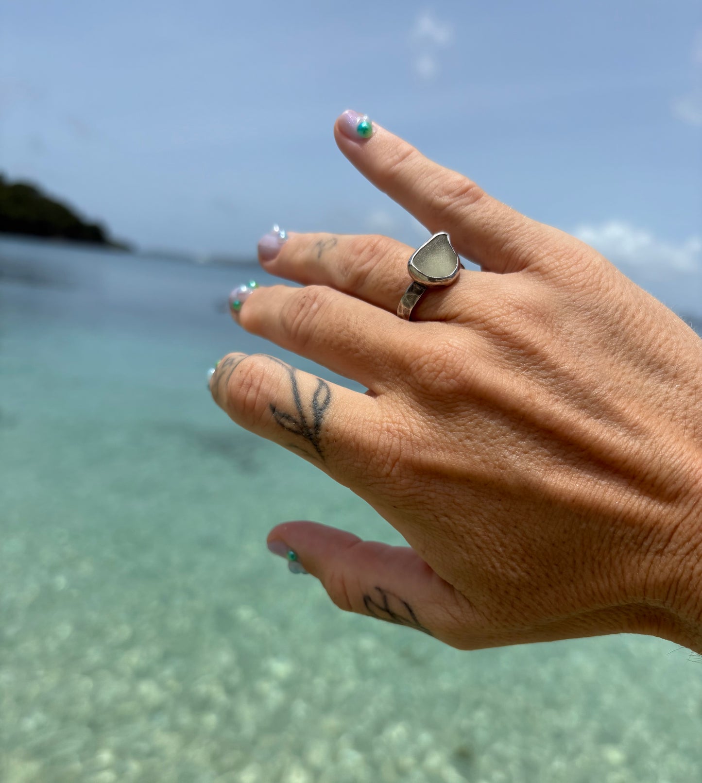 Mermaid Treasure Classic Sea Glass Ring