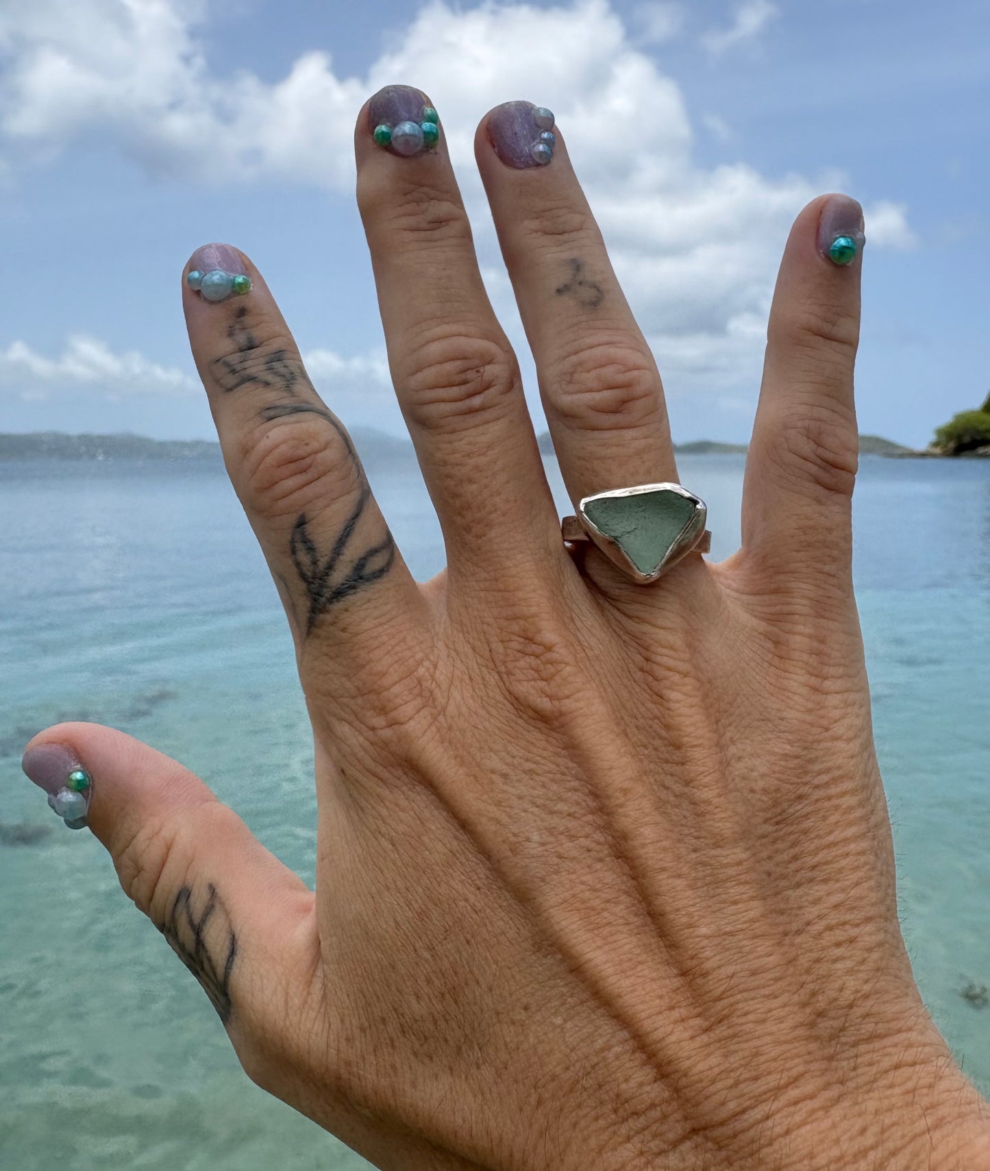 Mermaid Treasure Classic Sea Glass Ring