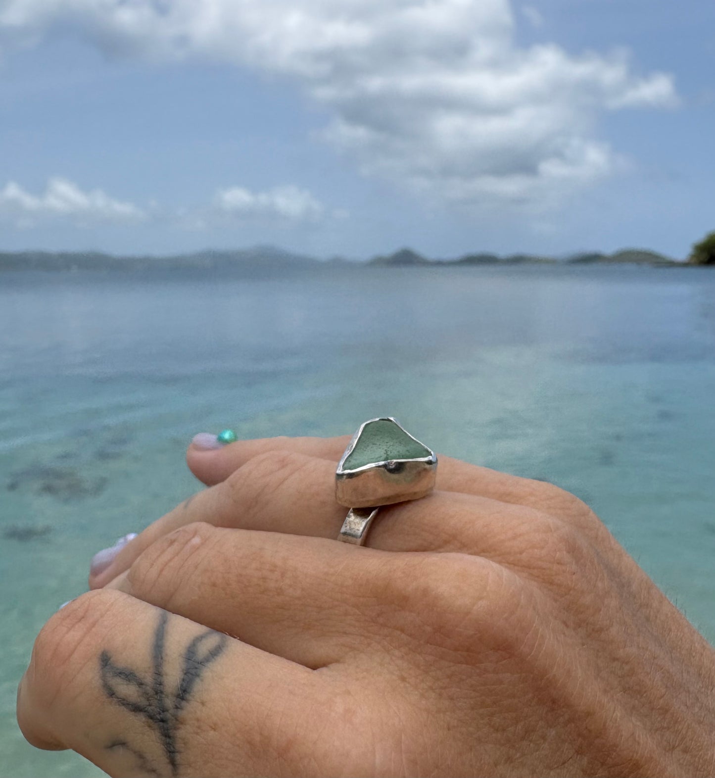 Mermaid Treasure Classic Sea Glass Ring