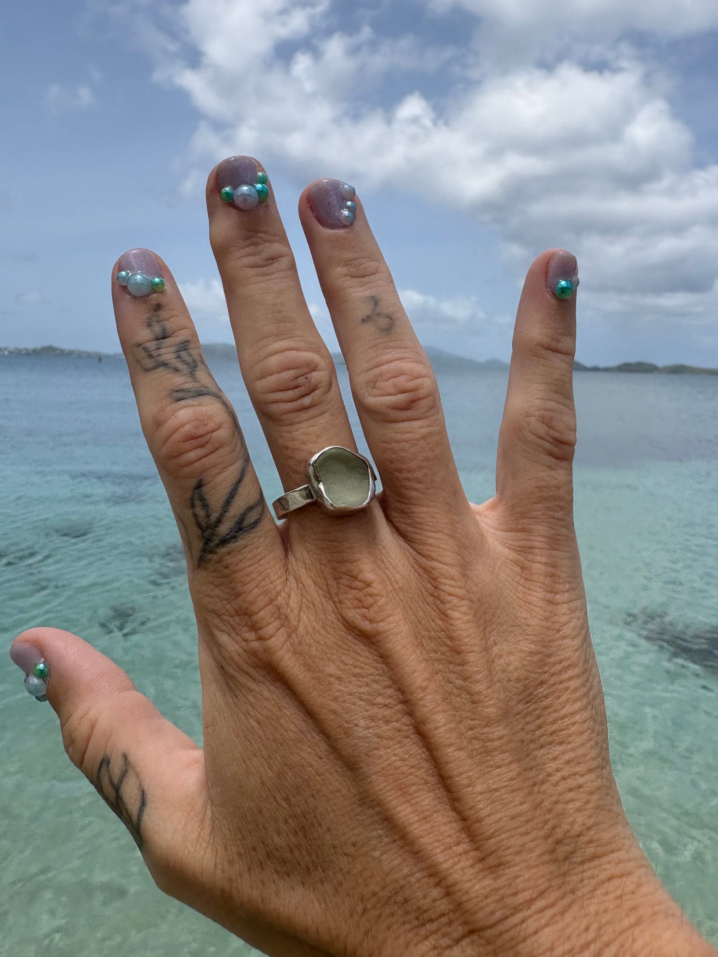 Mermaid Treasure Classic Sea Glass Ring