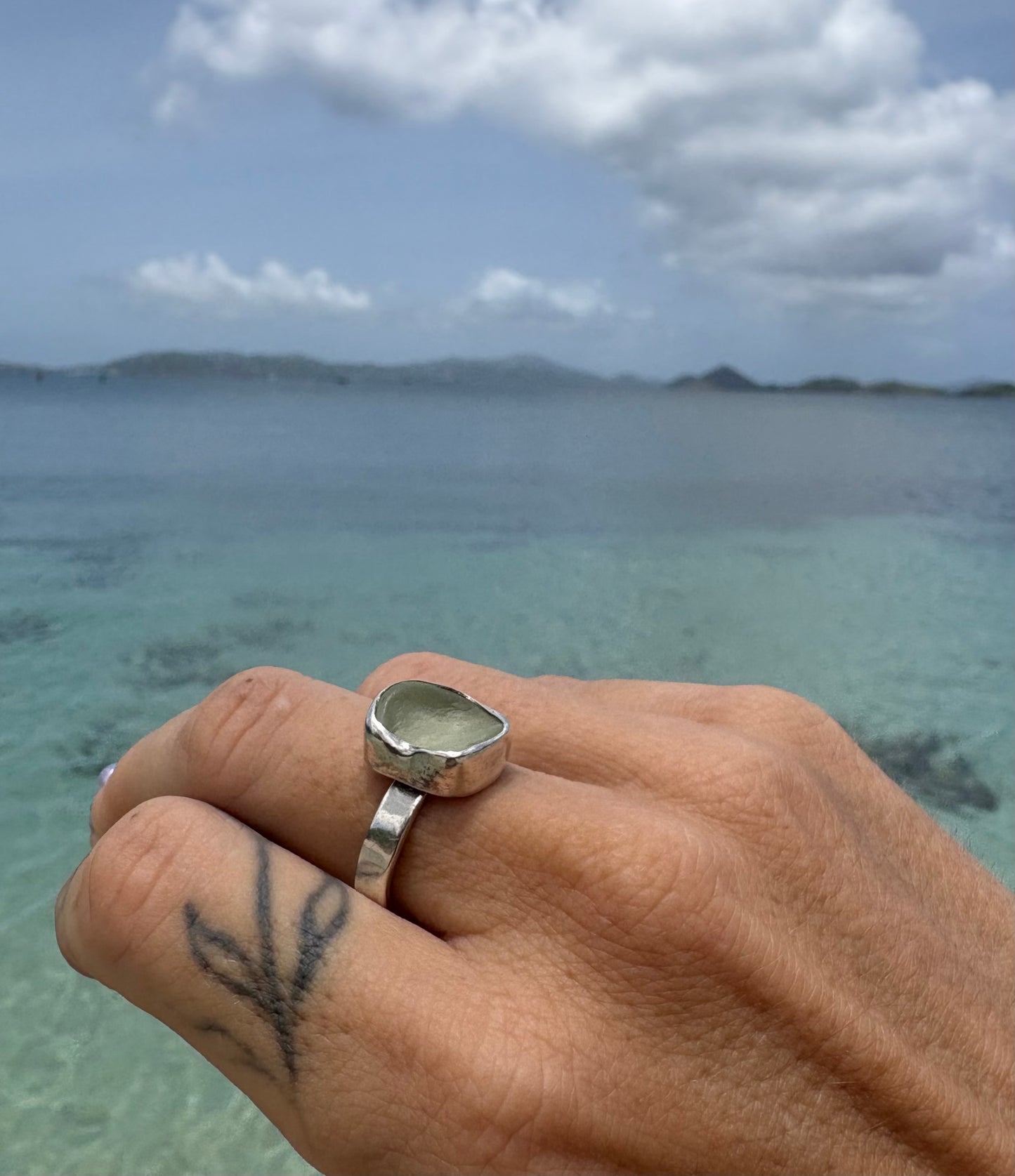 Mermaid Treasure Classic Sea Glass Ring