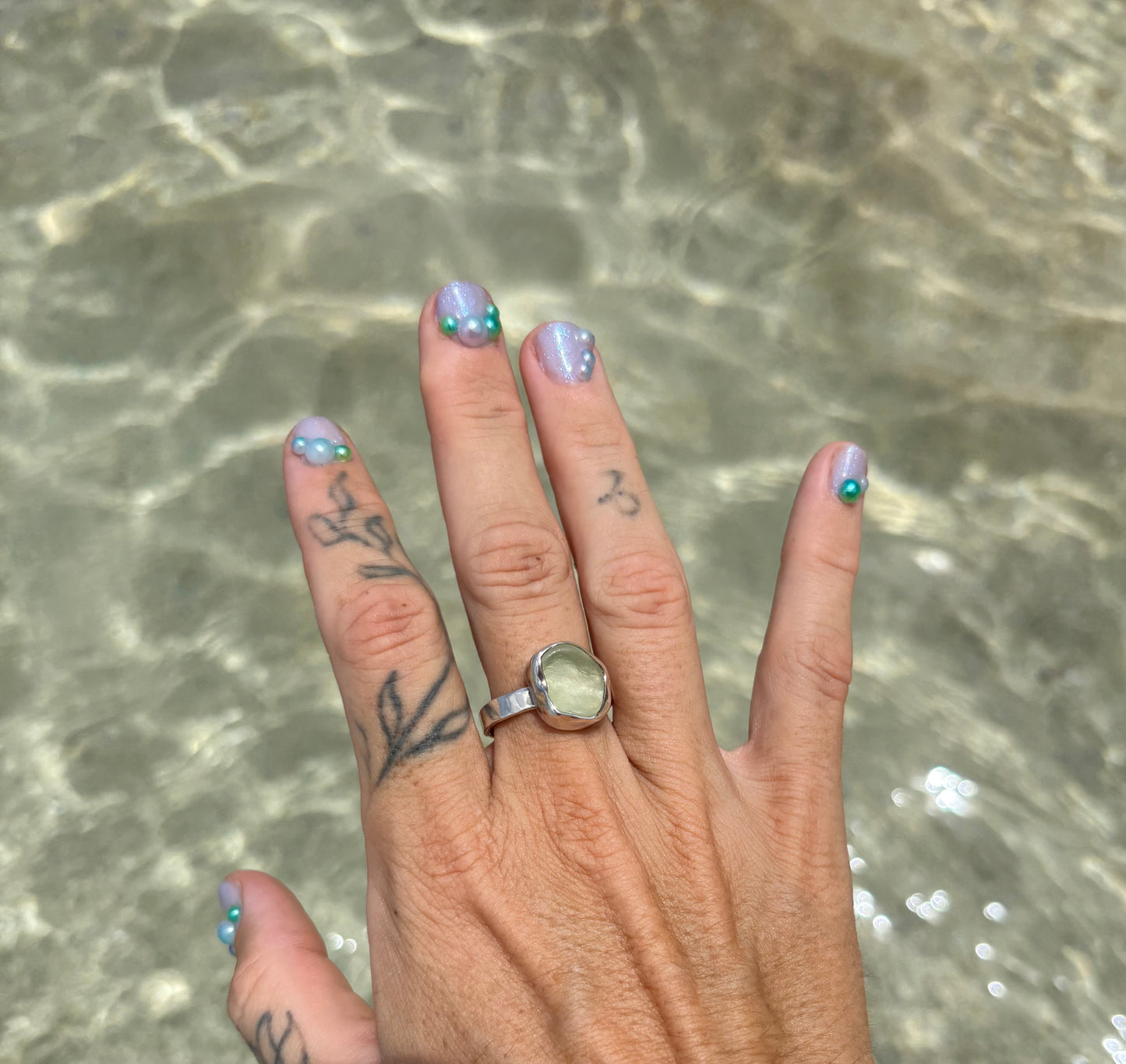 Mermaid Treasure Classic Sea Glass Ring