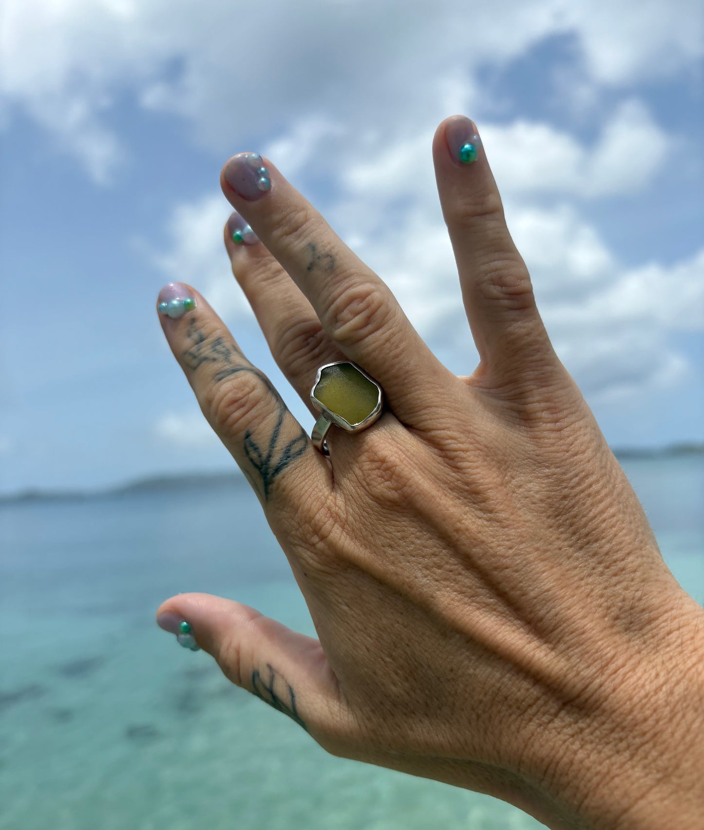 Mermaid Treasure Classic Sea Glass Ring