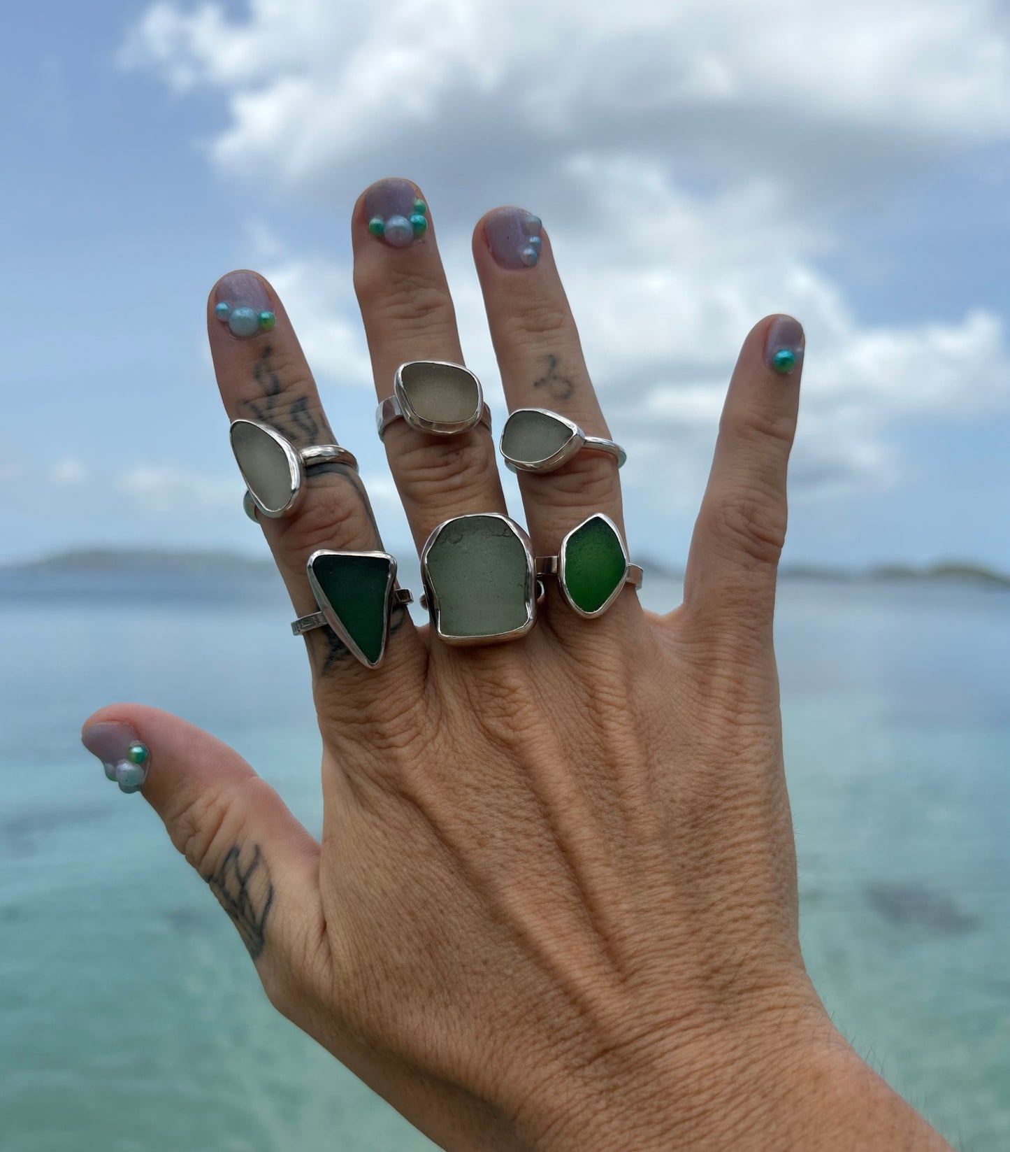 Mermaid Treasure Classic Sea Glass Ring