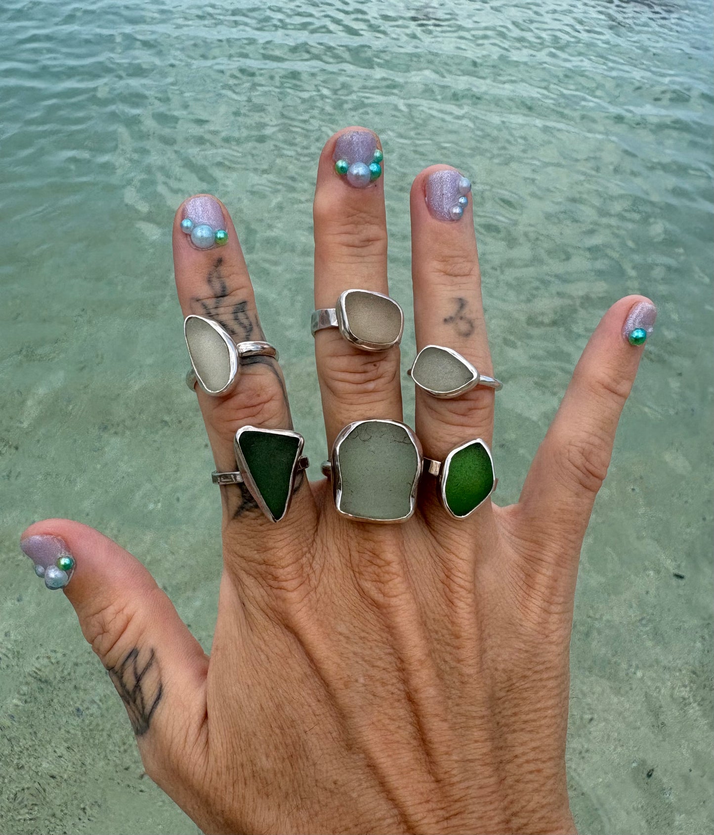 Mermaid Treasure Classic Sea Glass Ring