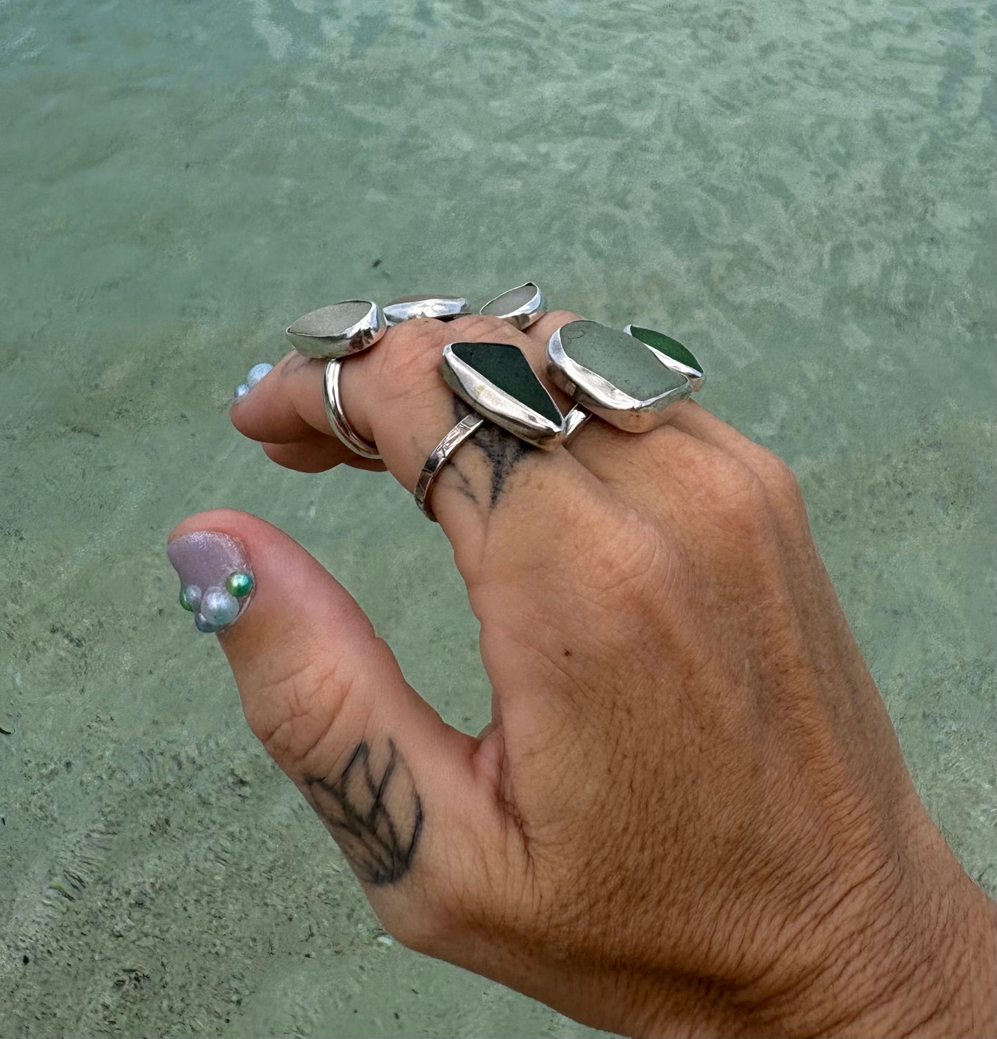 Mermaid Treasure Classic Sea Glass Ring