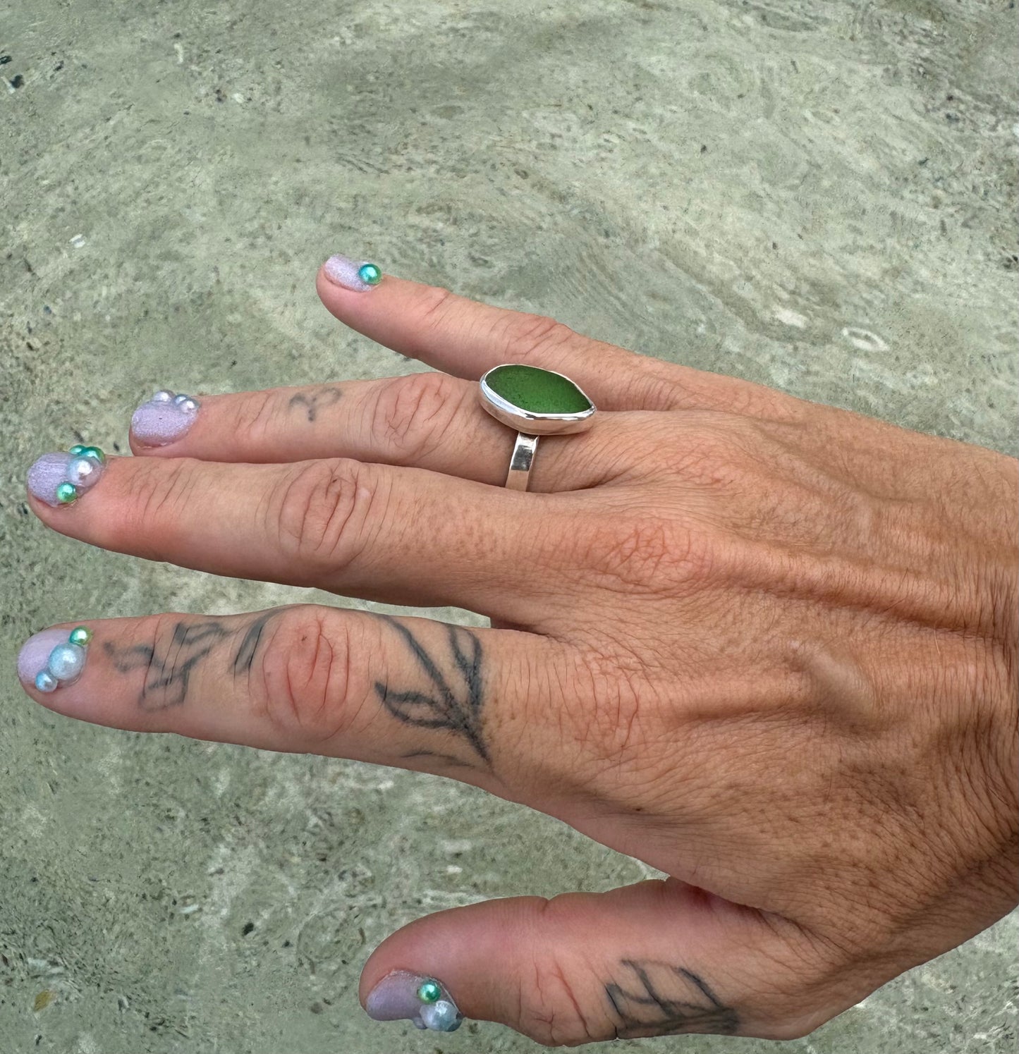 Mermaid Treasure Classic Sea Glass Ring