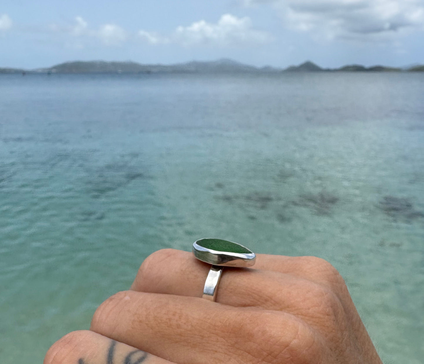 Mermaid Treasure Classic Sea Glass Ring