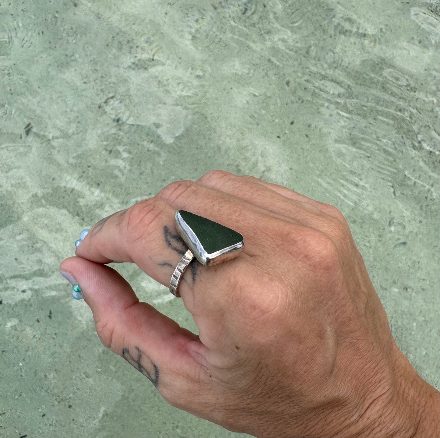 Mermaid Treasure Classic Sea Glass Ring