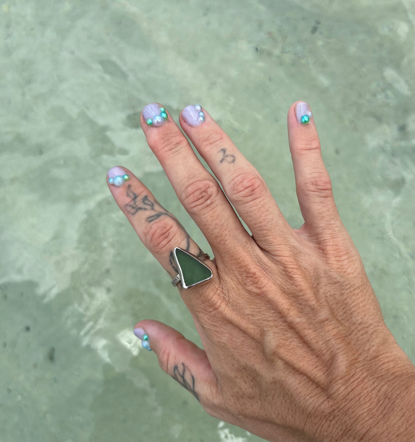 Mermaid Treasure Classic Sea Glass Ring