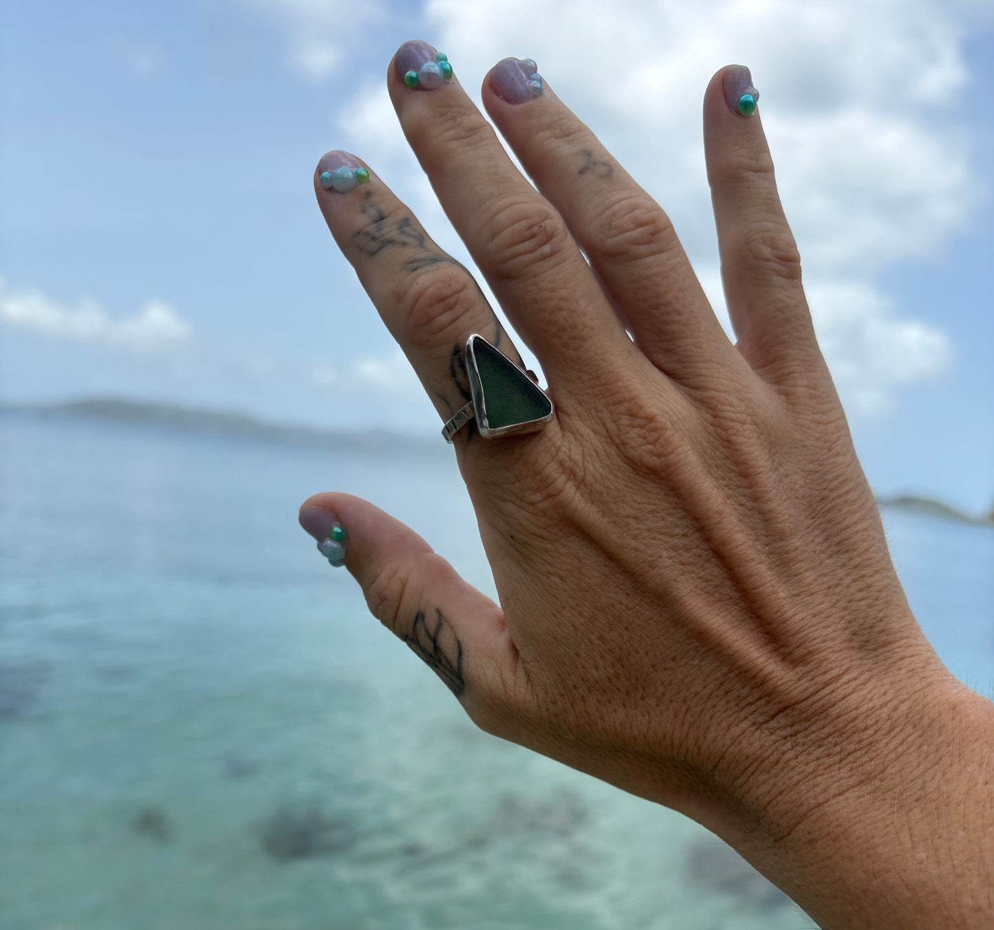 Mermaid Treasure Classic Sea Glass Ring