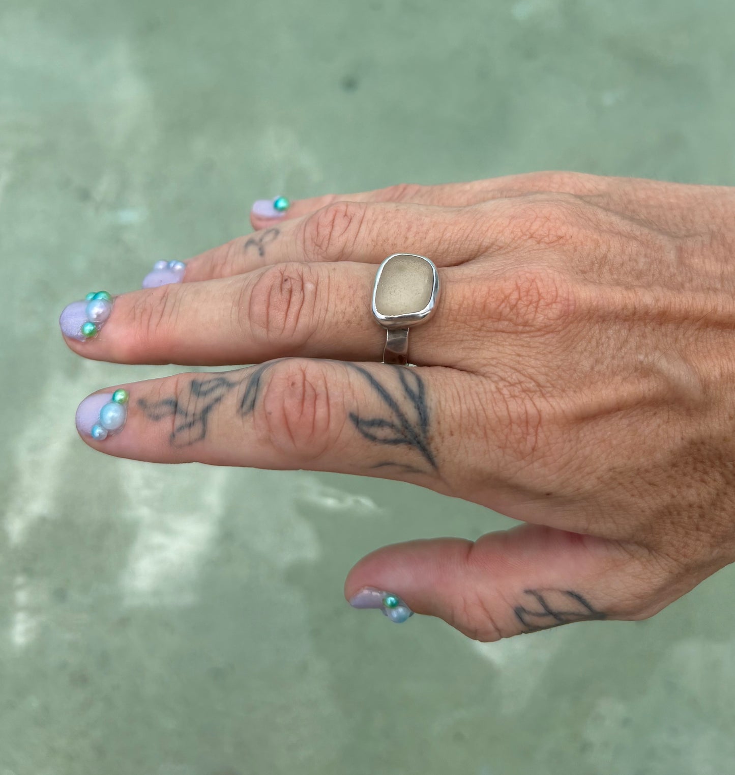Mermaid Treasure Classic Sea Glass Ring