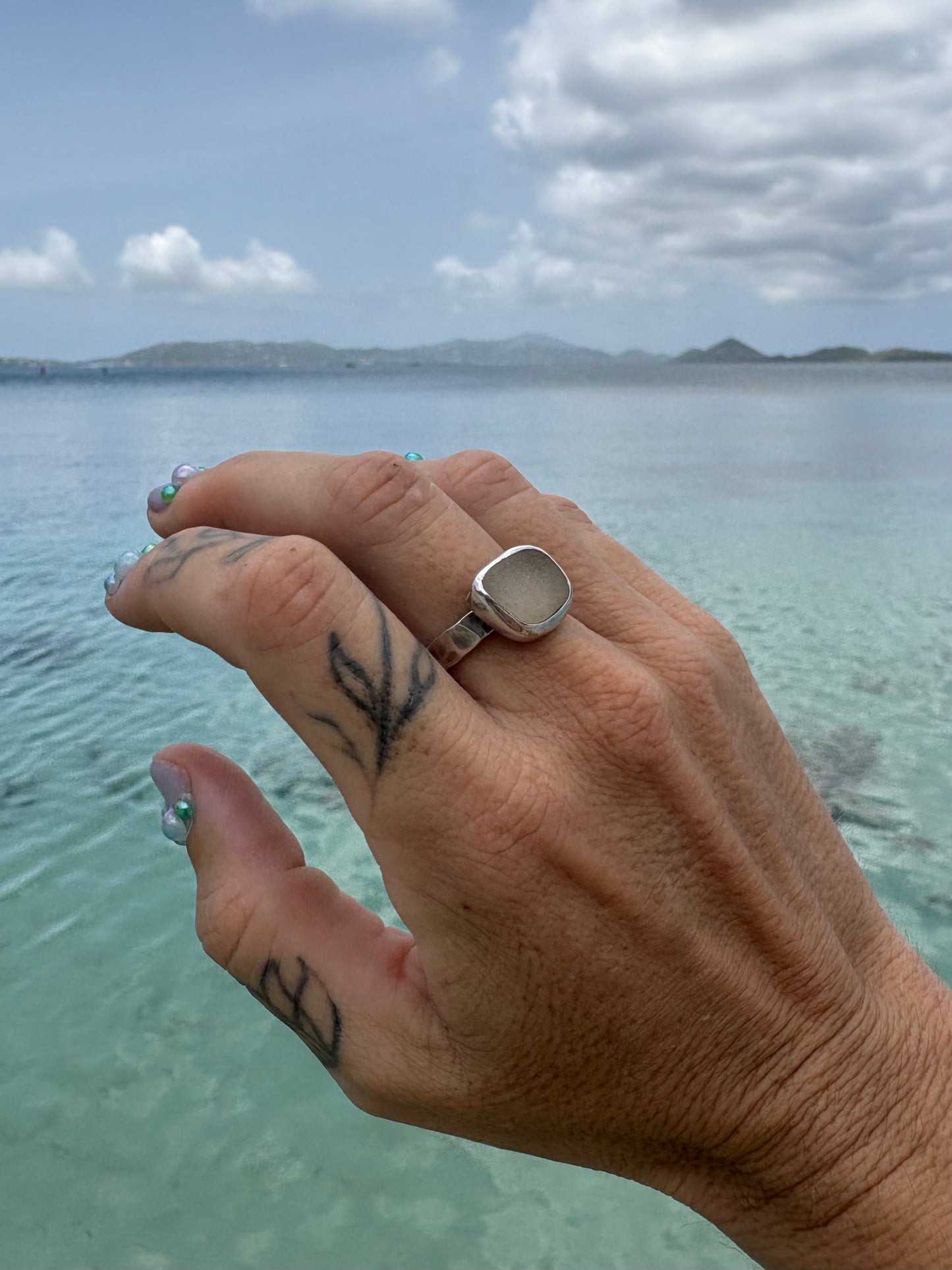 Mermaid Treasure Classic Sea Glass Ring