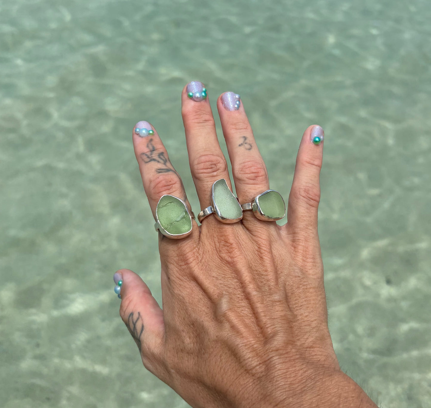 Mermaid Treasure Classic Sea Glass Ring