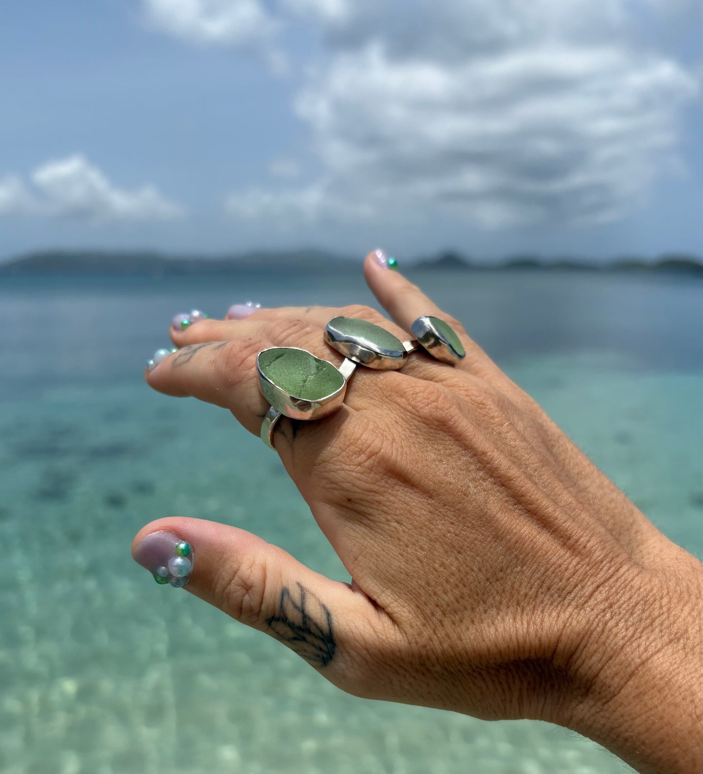 Mermaid Treasure Classic Sea Glass Ring