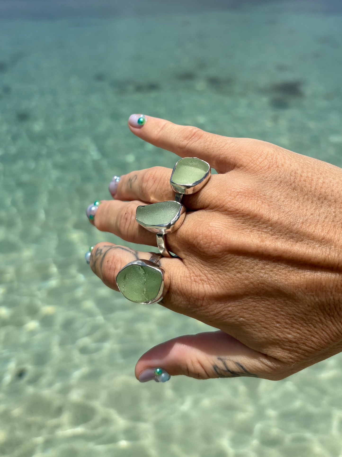 Mermaid Treasure Classic Sea Glass Ring
