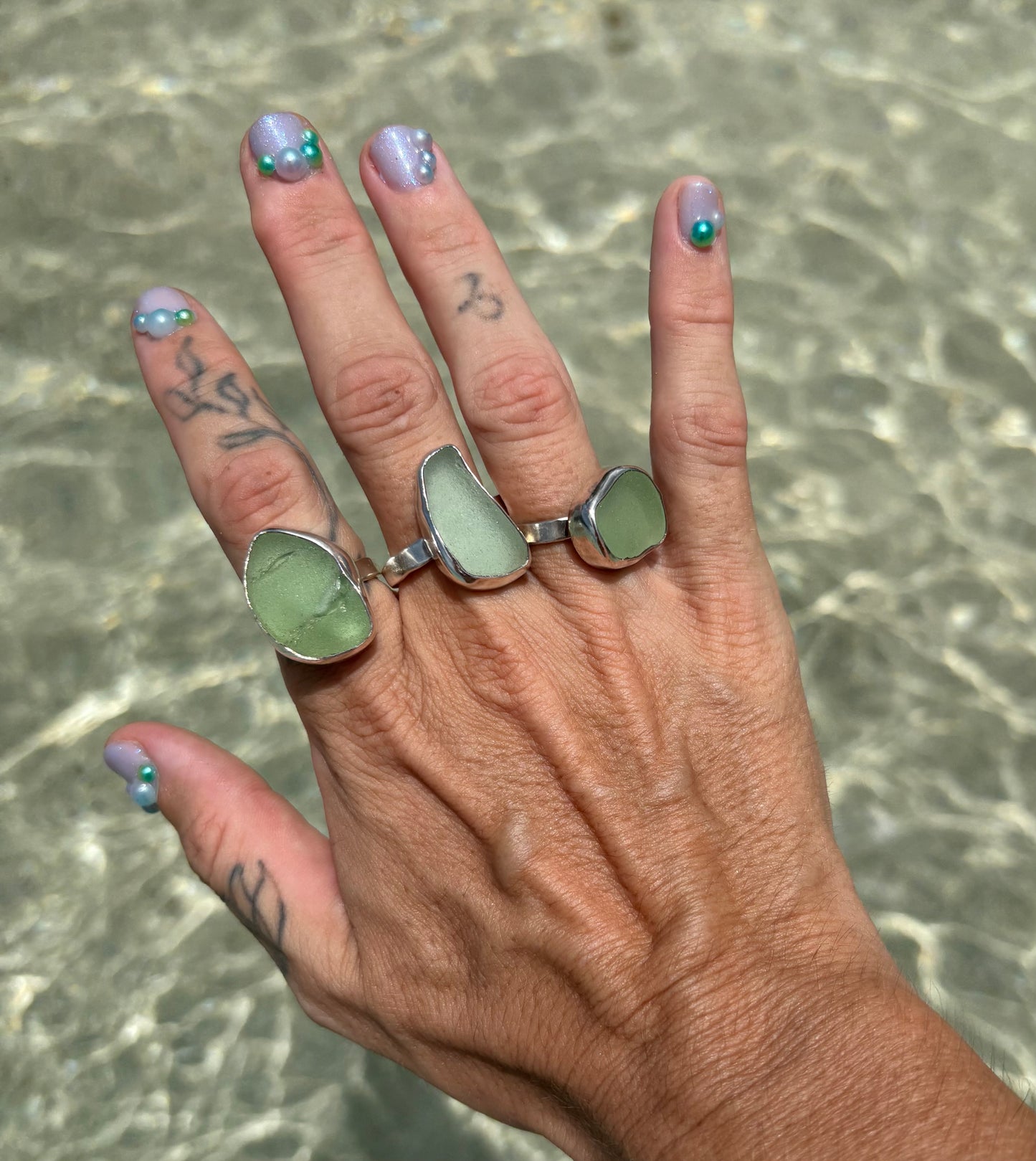 Mermaid Treasure Classic Sea Glass Ring