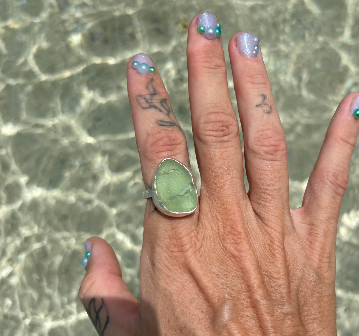 Mermaid Treasure Classic Sea Glass Ring