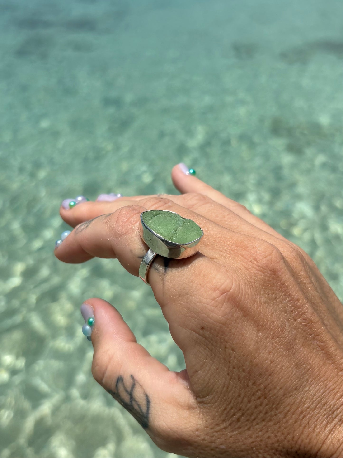 Mermaid Treasure Classic Sea Glass Ring