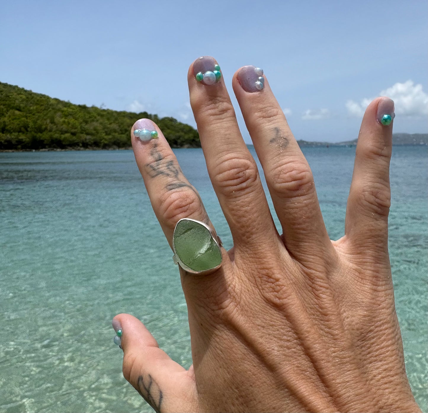 Mermaid Treasure Classic Sea Glass Ring
