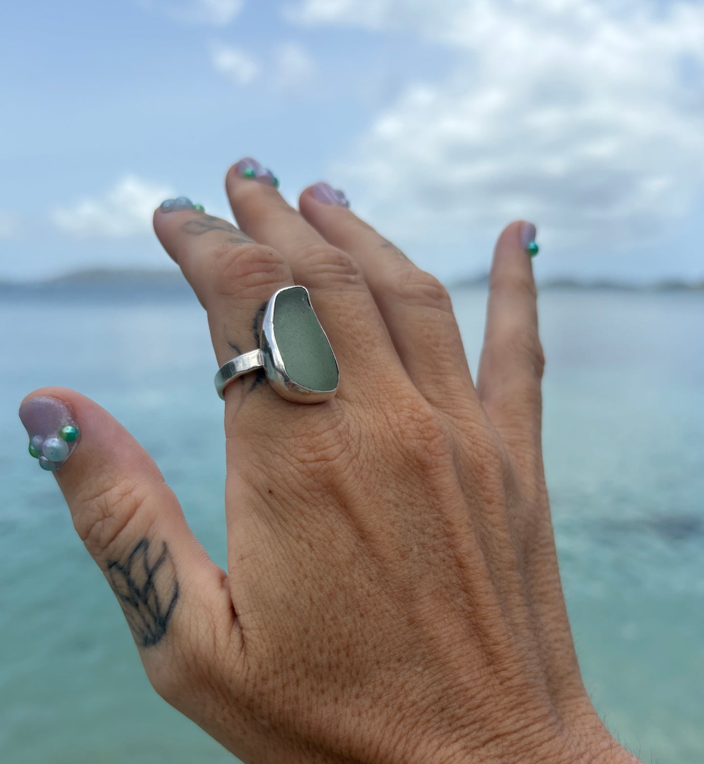 Mermaid Treasure Classic Sea Glass Ring