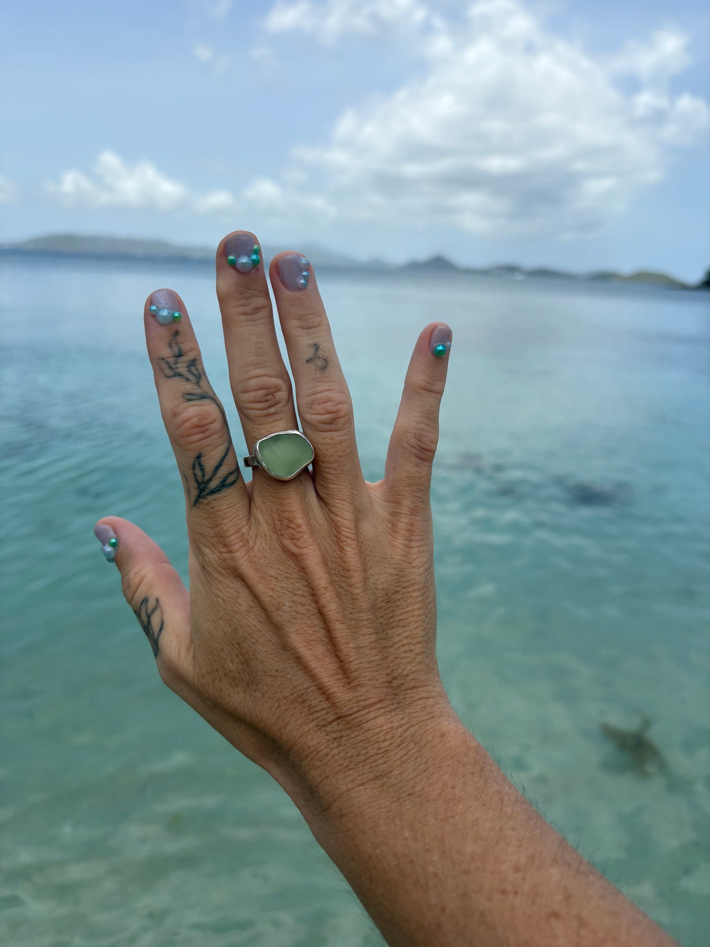 Mermaid Treasure Classic Sea Glass Ring