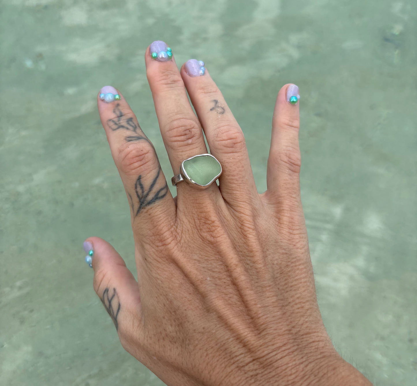 Mermaid Treasure Classic Sea Glass Ring