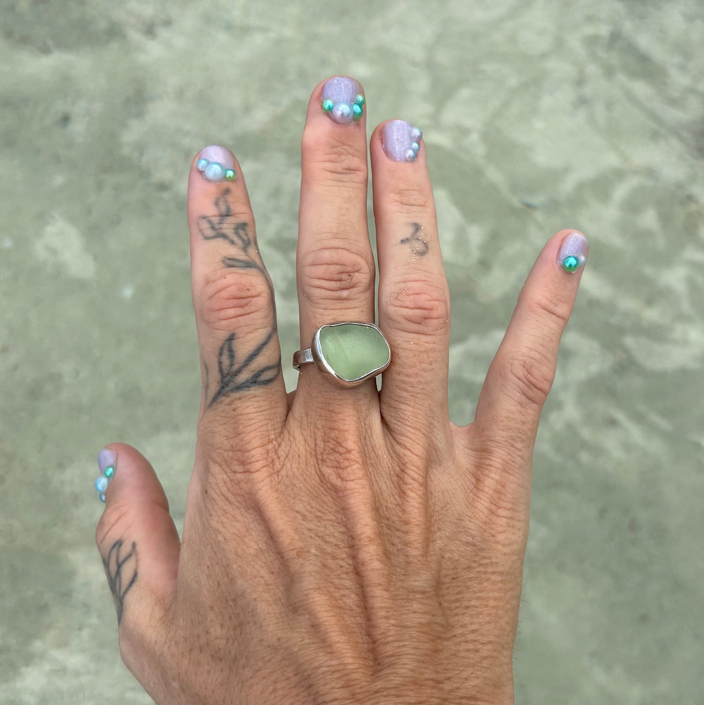 Mermaid Treasure Classic Sea Glass Ring
