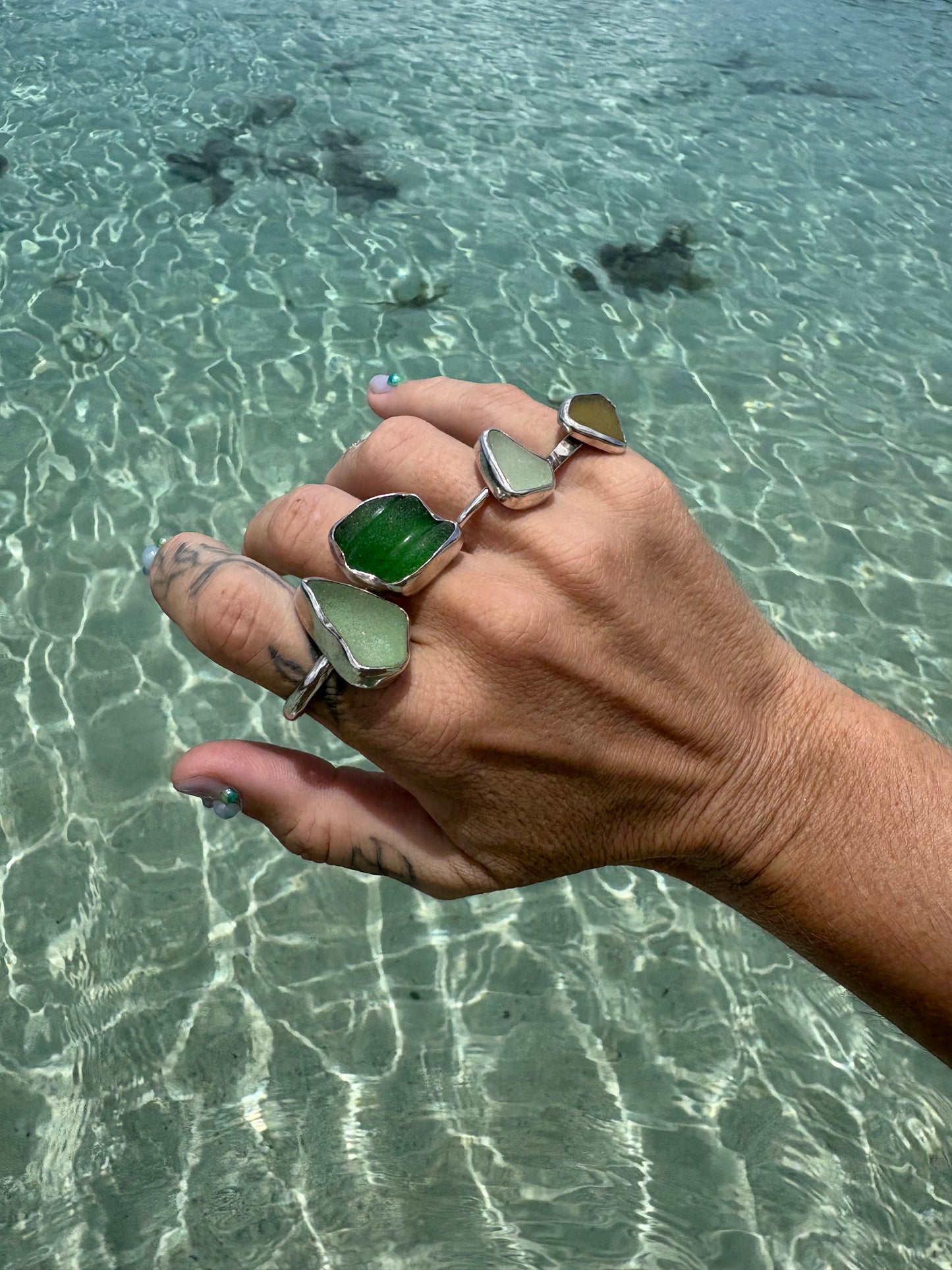 Mermaid Treasure Classic Sea Glass Ring