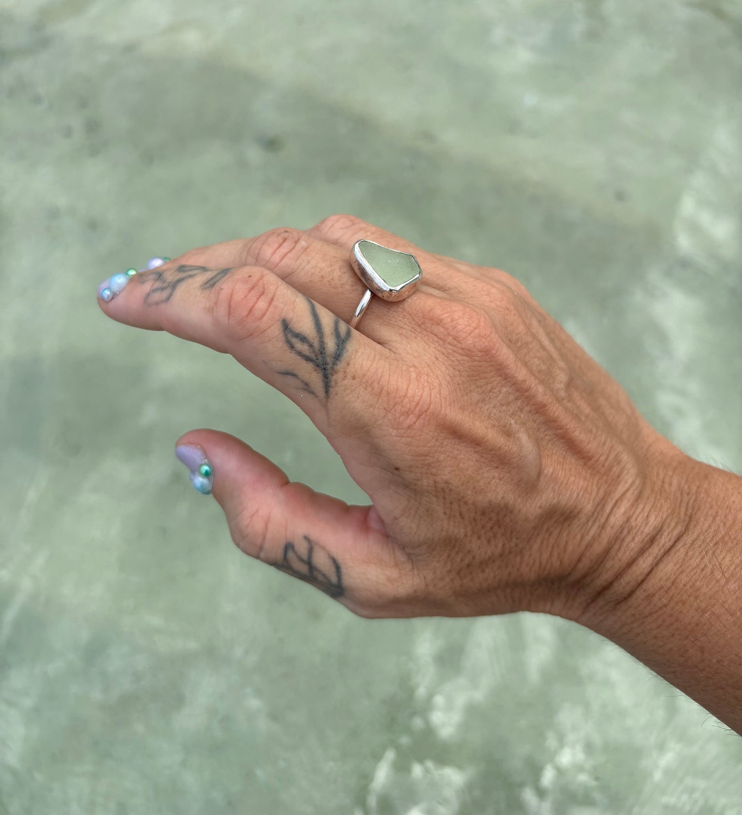 Mermaid Treasure Classic Sea Glass Ring