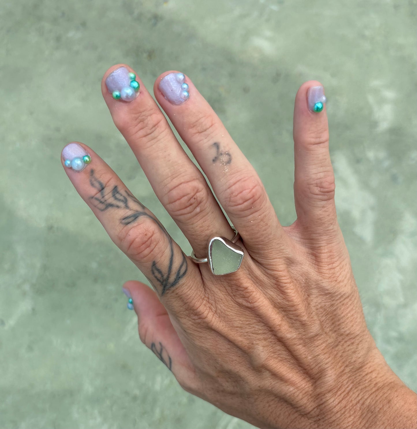 Mermaid Treasure Classic Sea Glass Ring